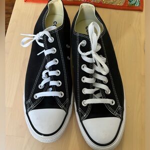 Black Low-top Converse All Star Sneakers